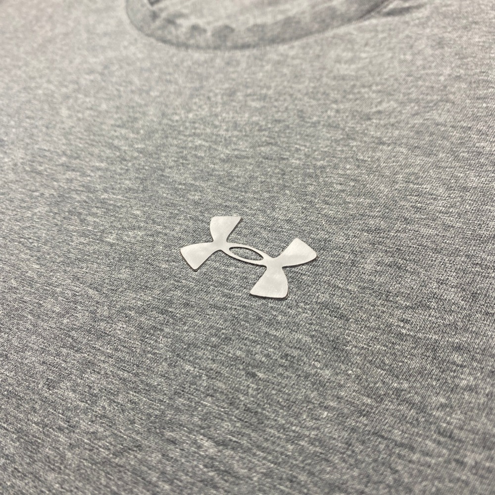 Under Armour Tshirt Mens XL HeatGear Charged Cotton Heather Gray Loose Fit - Picture 8 of 12